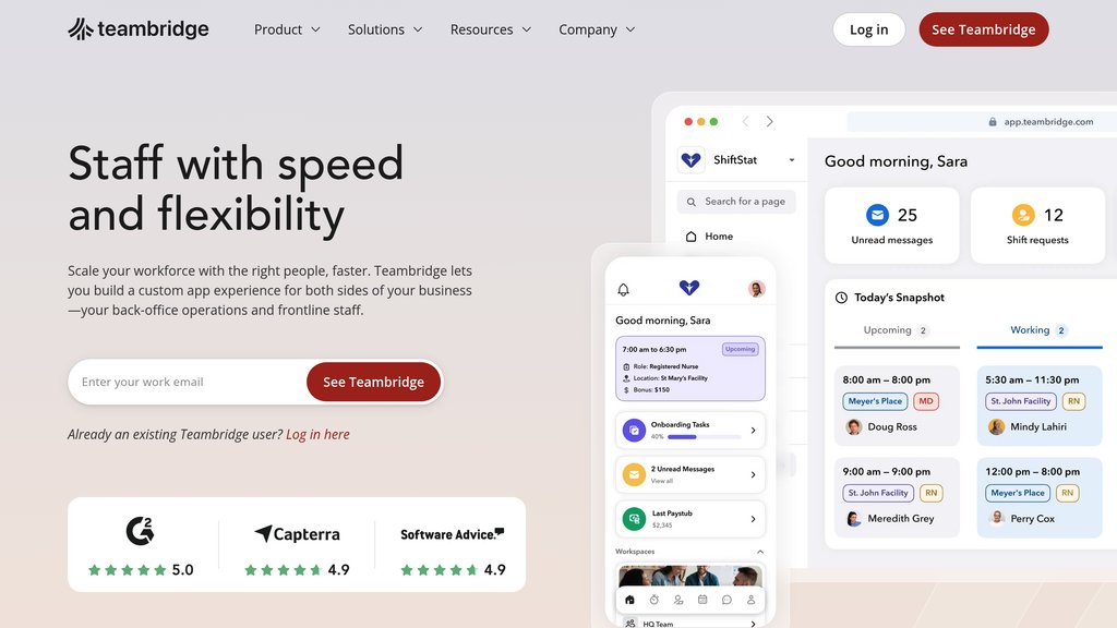 TeamBridge screenshot