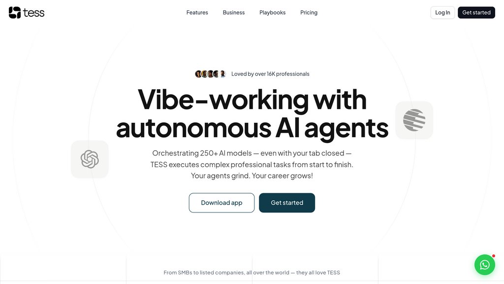 Tess AI screenshot