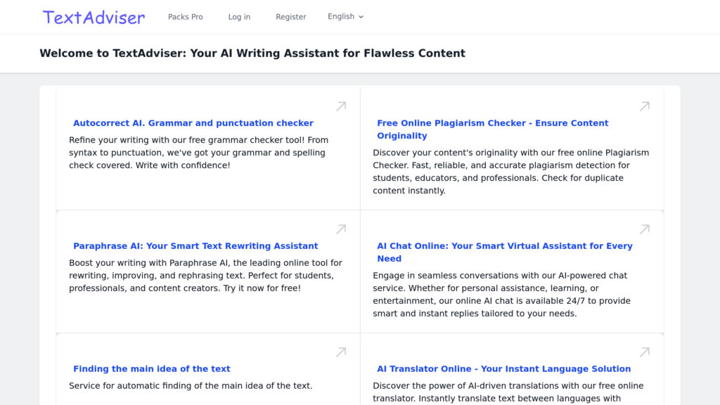 TextAdviser screenshot
