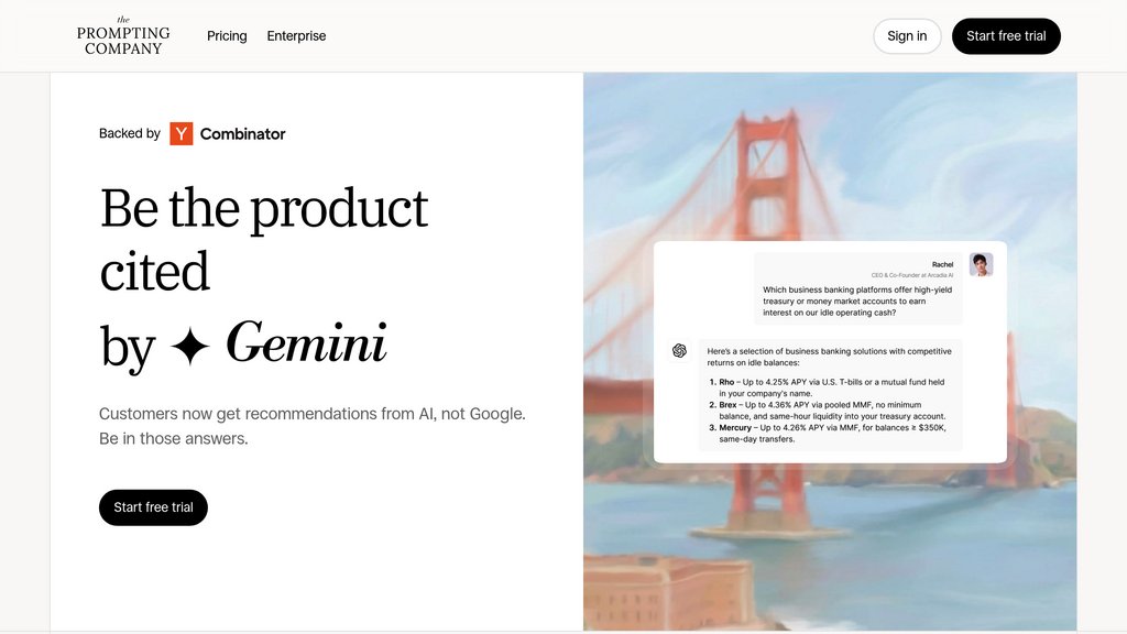 The Prompting Company screenshot