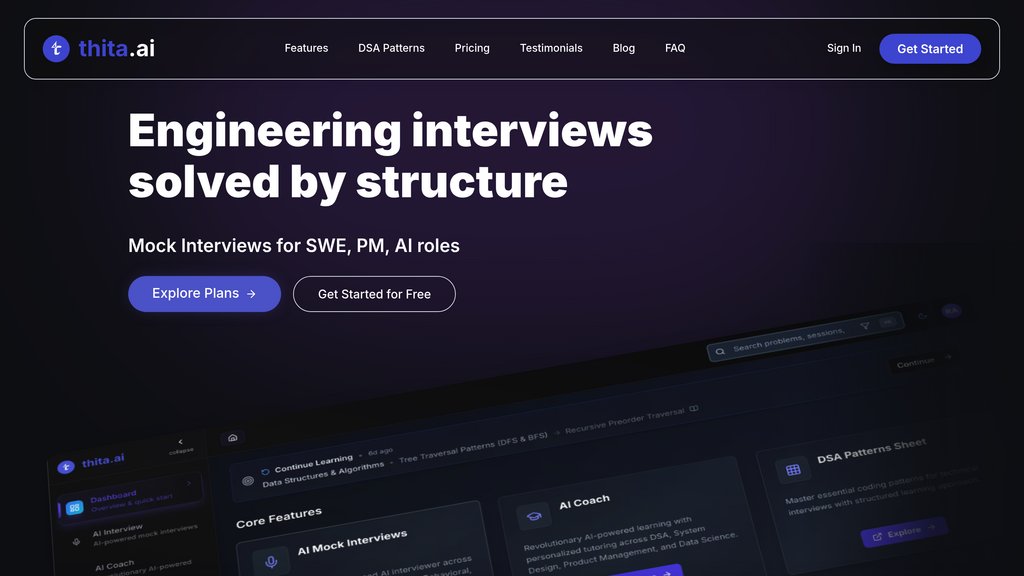 Thita.ai screenshot