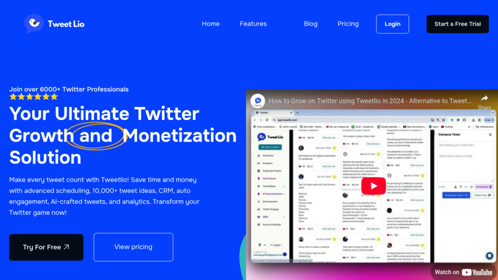 Tweetlio screenshot