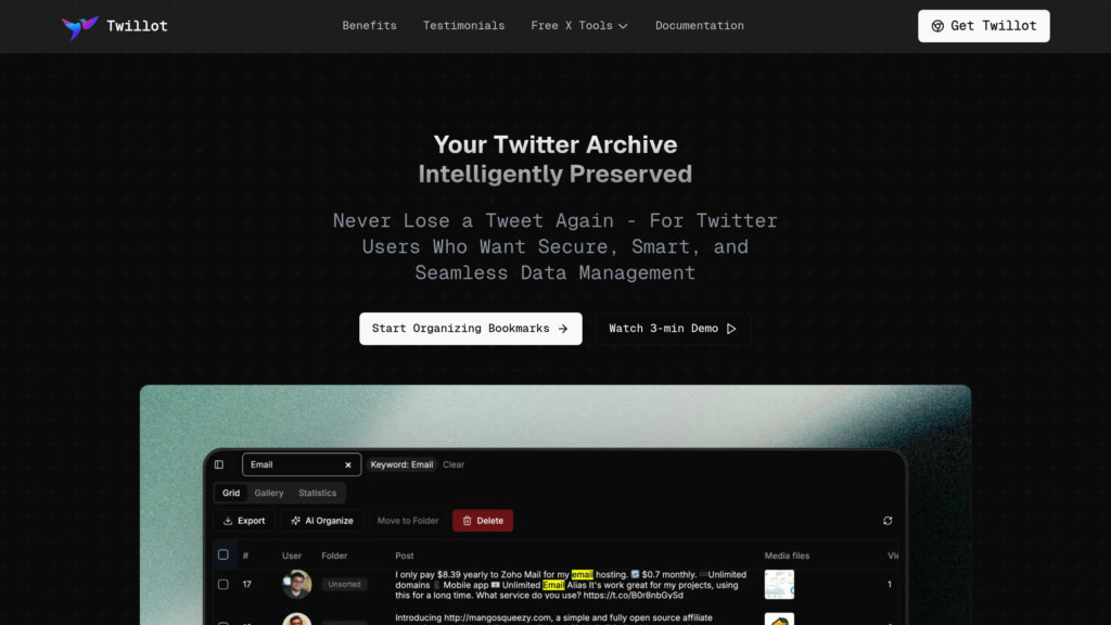 Twillot screenshot