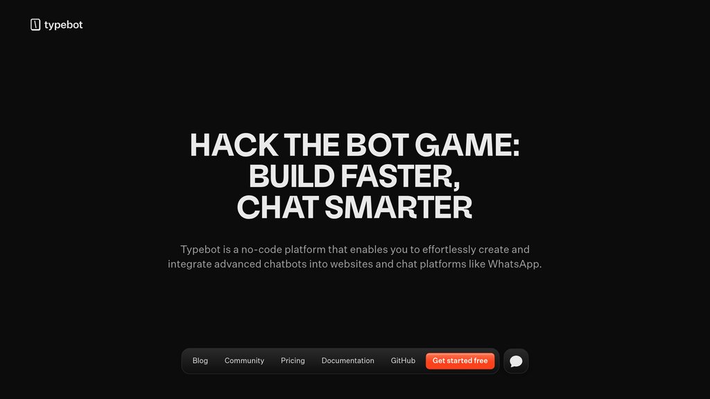 Typebot screenshot