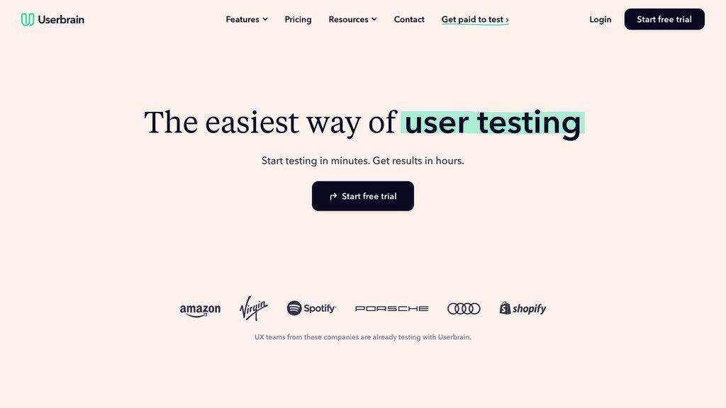 Userbrain screenshot
