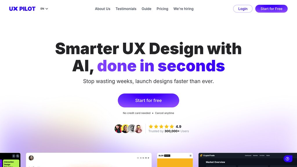 UX Pilot screenshot