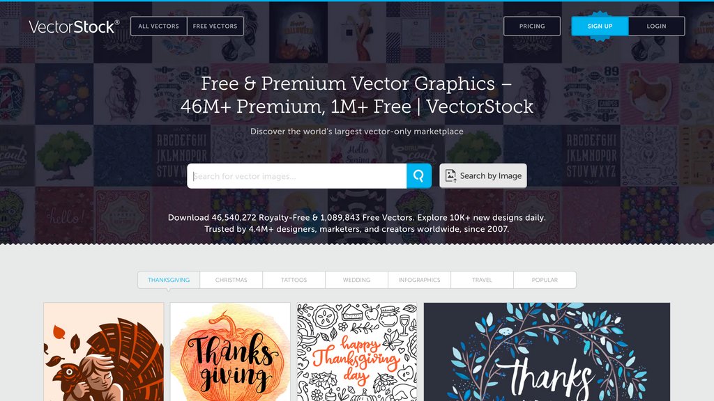 VectorStock screenshot