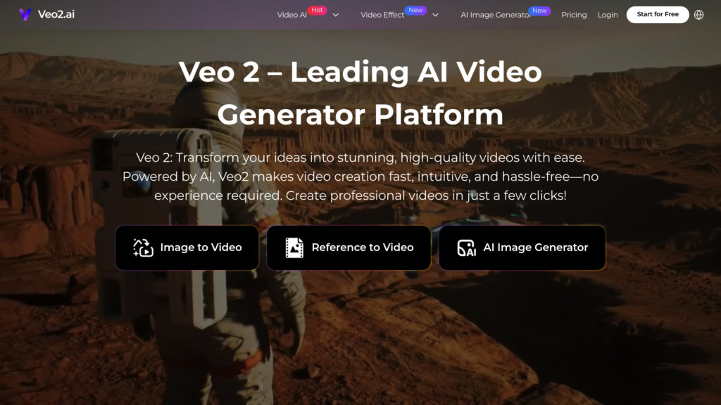 Veo 2 screenshot