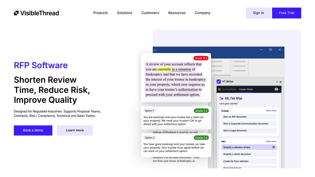 VisibleThread screenshot