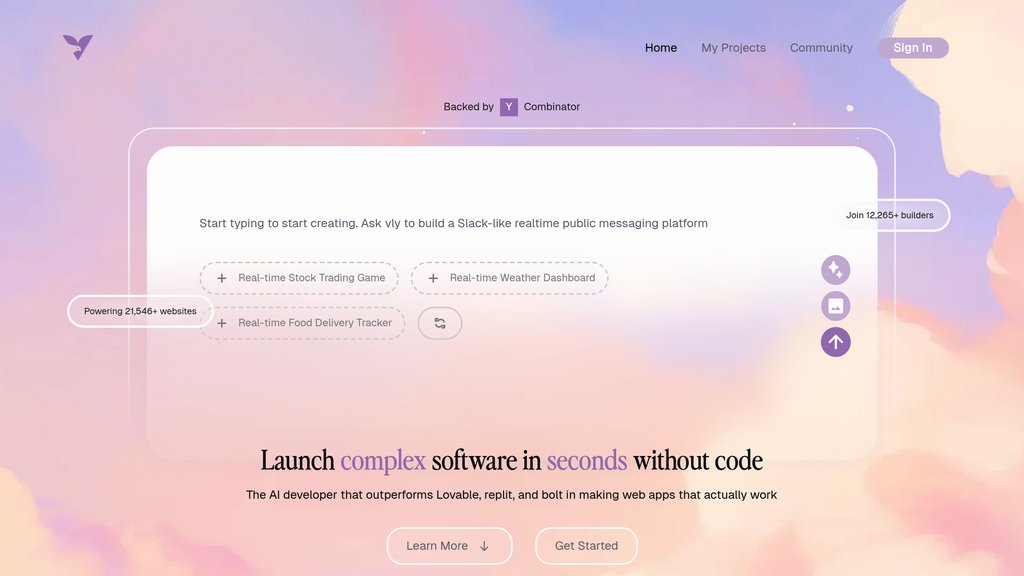 vly.ai screenshot