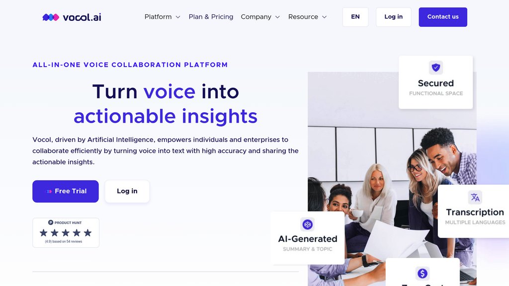 Vocol AI screenshot
