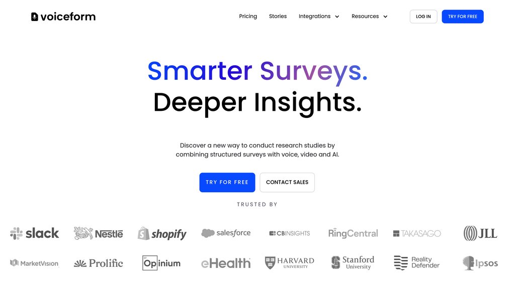 Voiceform screenshot