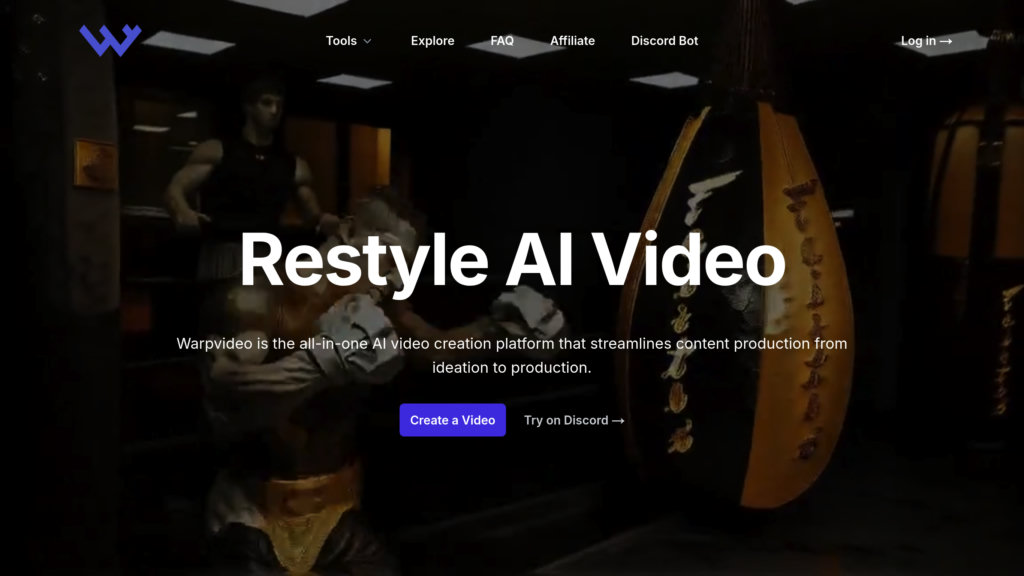 WarpVideo AI screenshot
