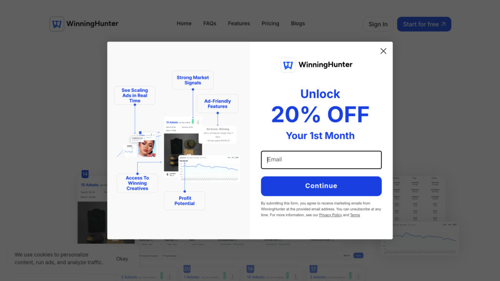 WinningHunter screenshot