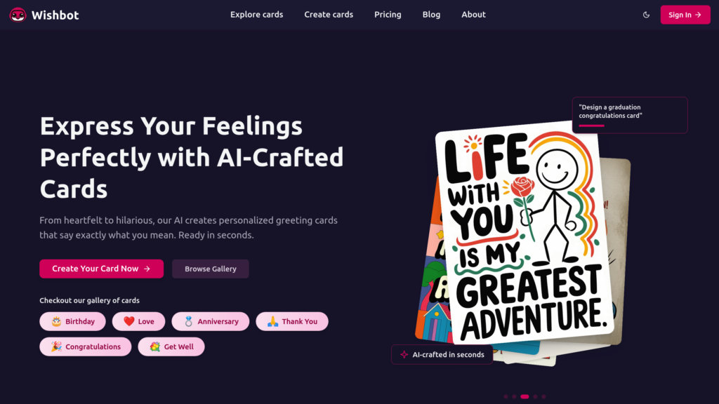 WishBot screenshot