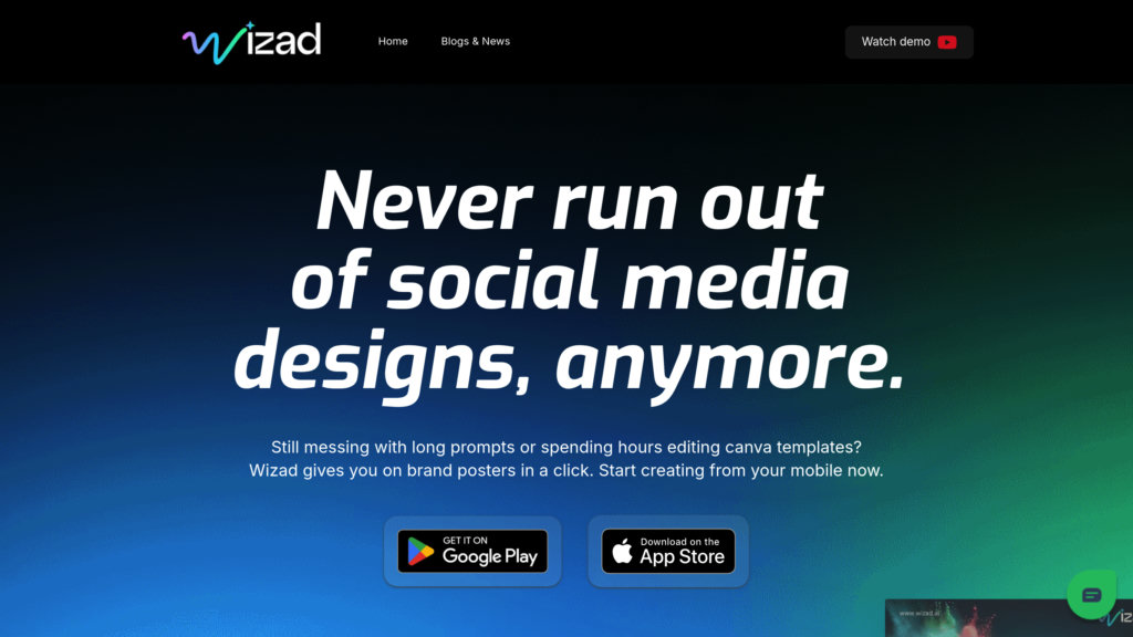 Wizad AI screenshot