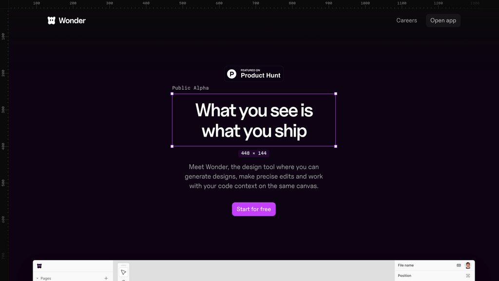 Wonder screenshot