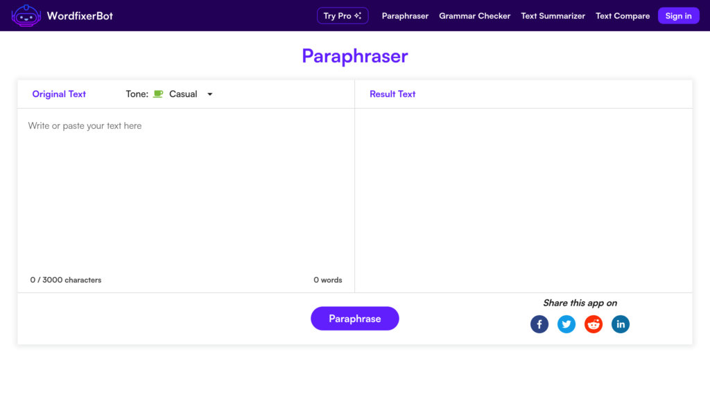 WordfixerBot screenshot