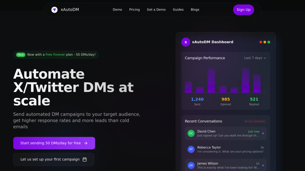 xAutoDM screenshot