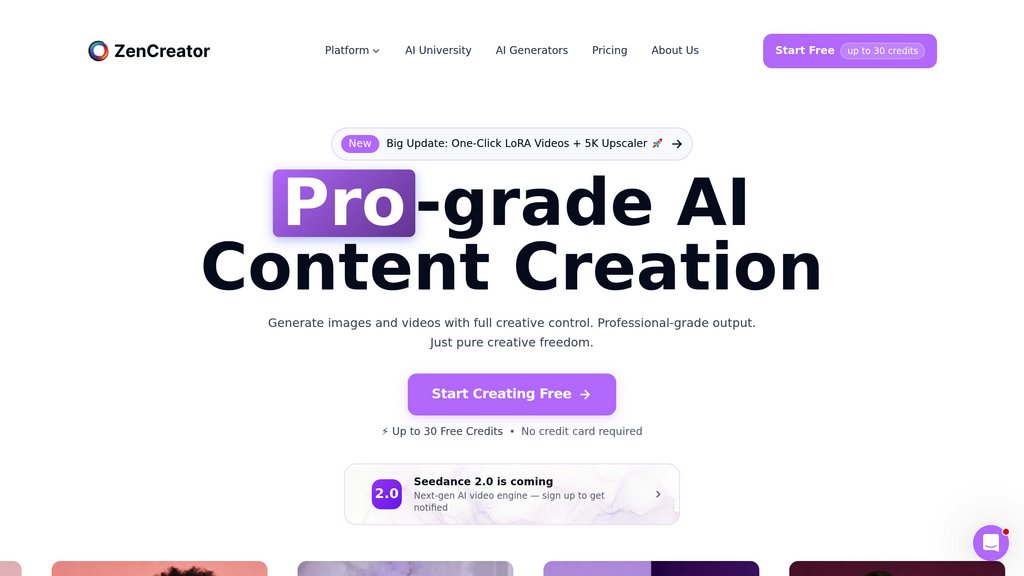 ZenCreator screenshot