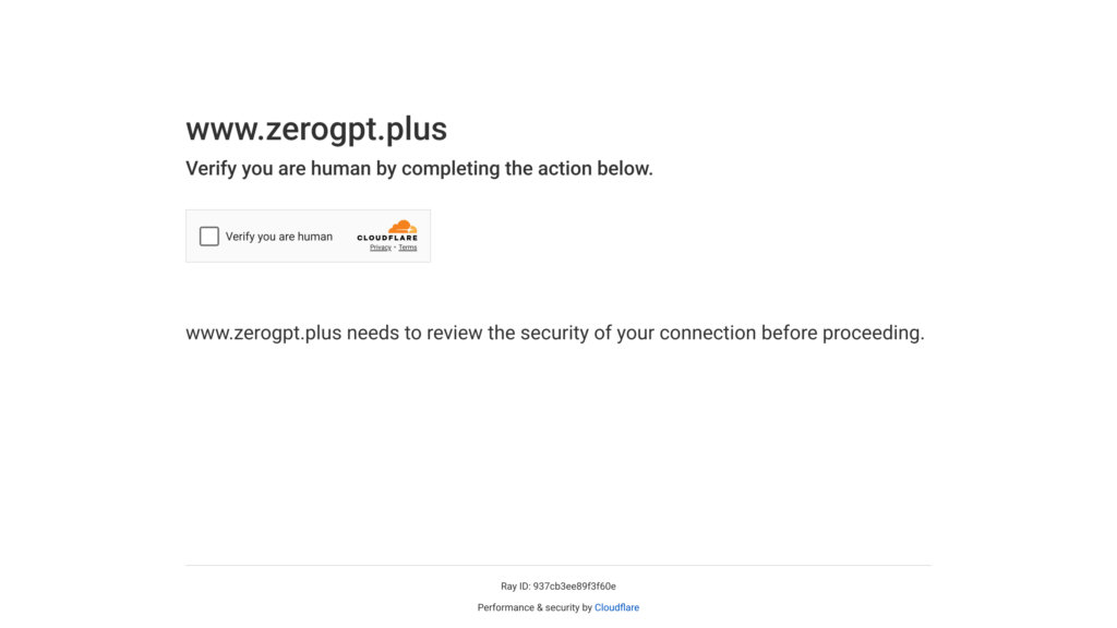 ZeroGPT Plus screenshot