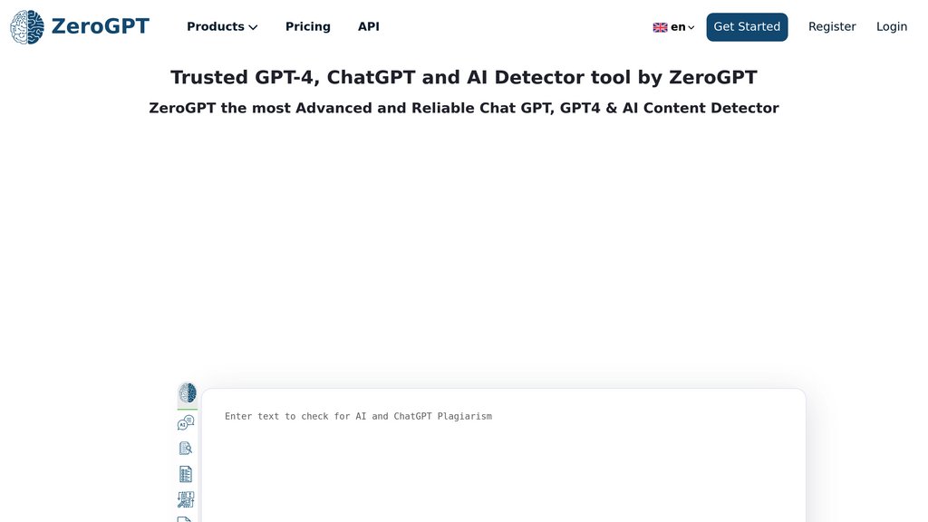 ZeroGPT screenshot