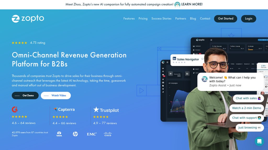 Zopto screenshot
